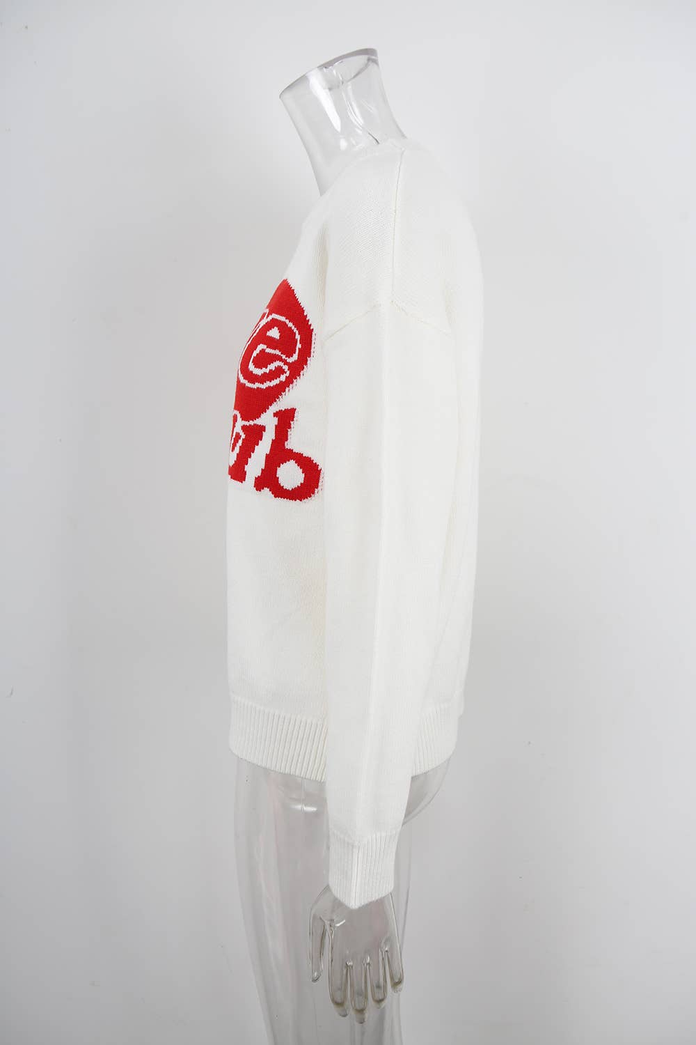 Fashion love loose Valentine's Day knit sweater