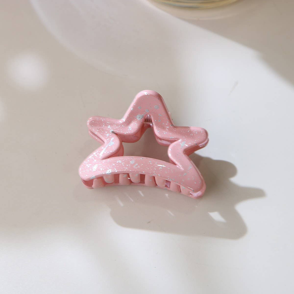 CWAHA07435_INK STAR SMALL HAIR CLAW CLIP FOR WOMEN