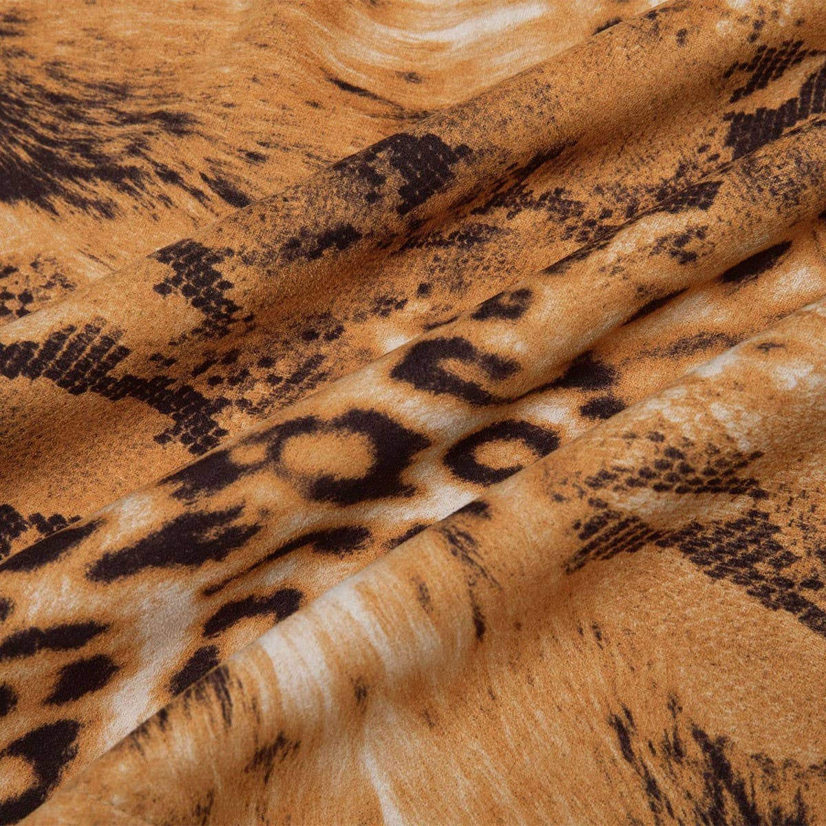 SEXY LEOPARD PRINT HIGH WAIST SUEDE HIP SKIRT