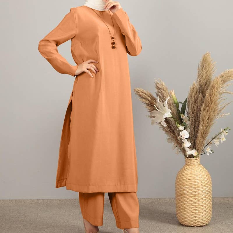 ARABIAN MIDDLE EASTERN SPLIT ROBE TWO-PIECE SET