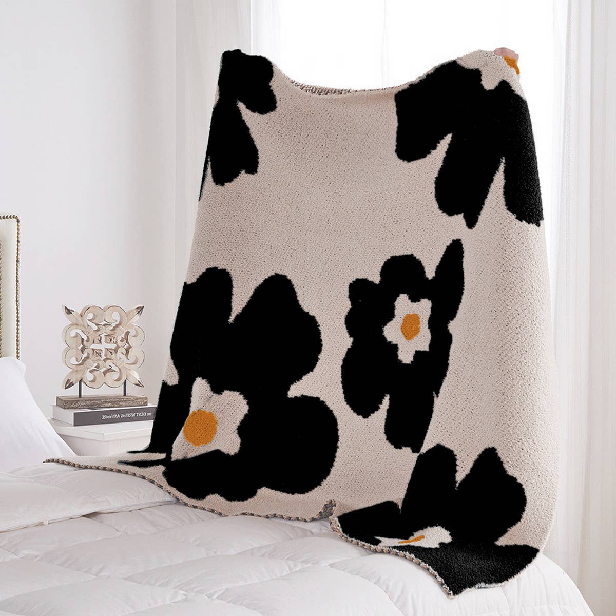 SUNFLOWER WARM BLANKET KNITTED BLANKET