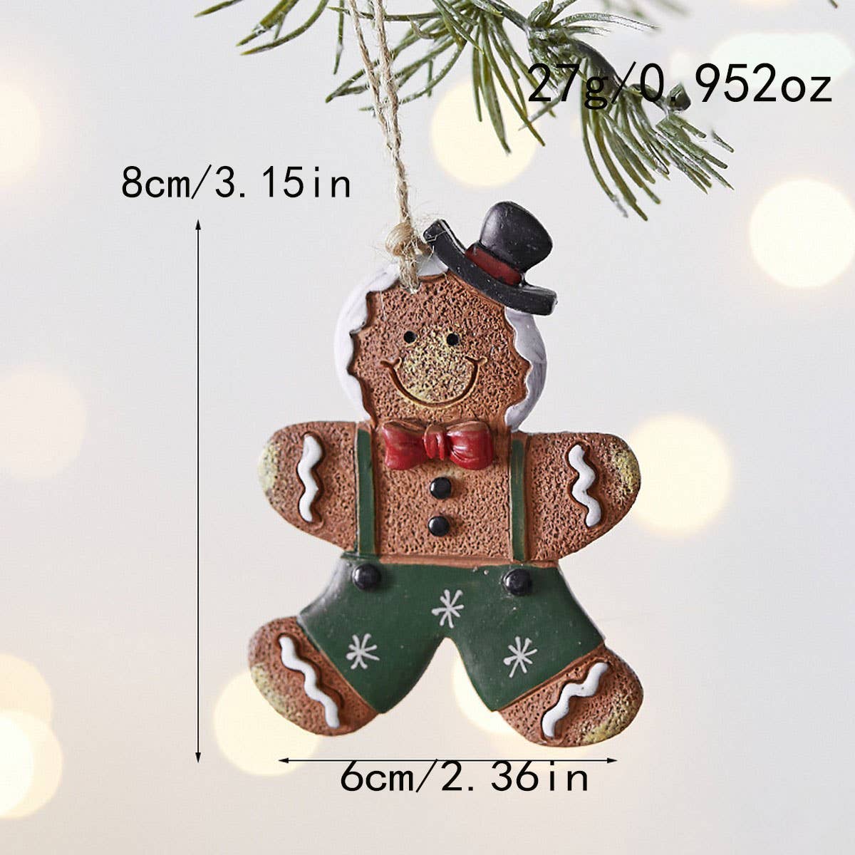 CWMM10419_CHRISTMAS GINGERBREAD MAN TREE ORNAMENT DECOR