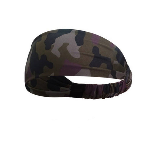 Wide Printed Sports Headband for Yoga & Workouts