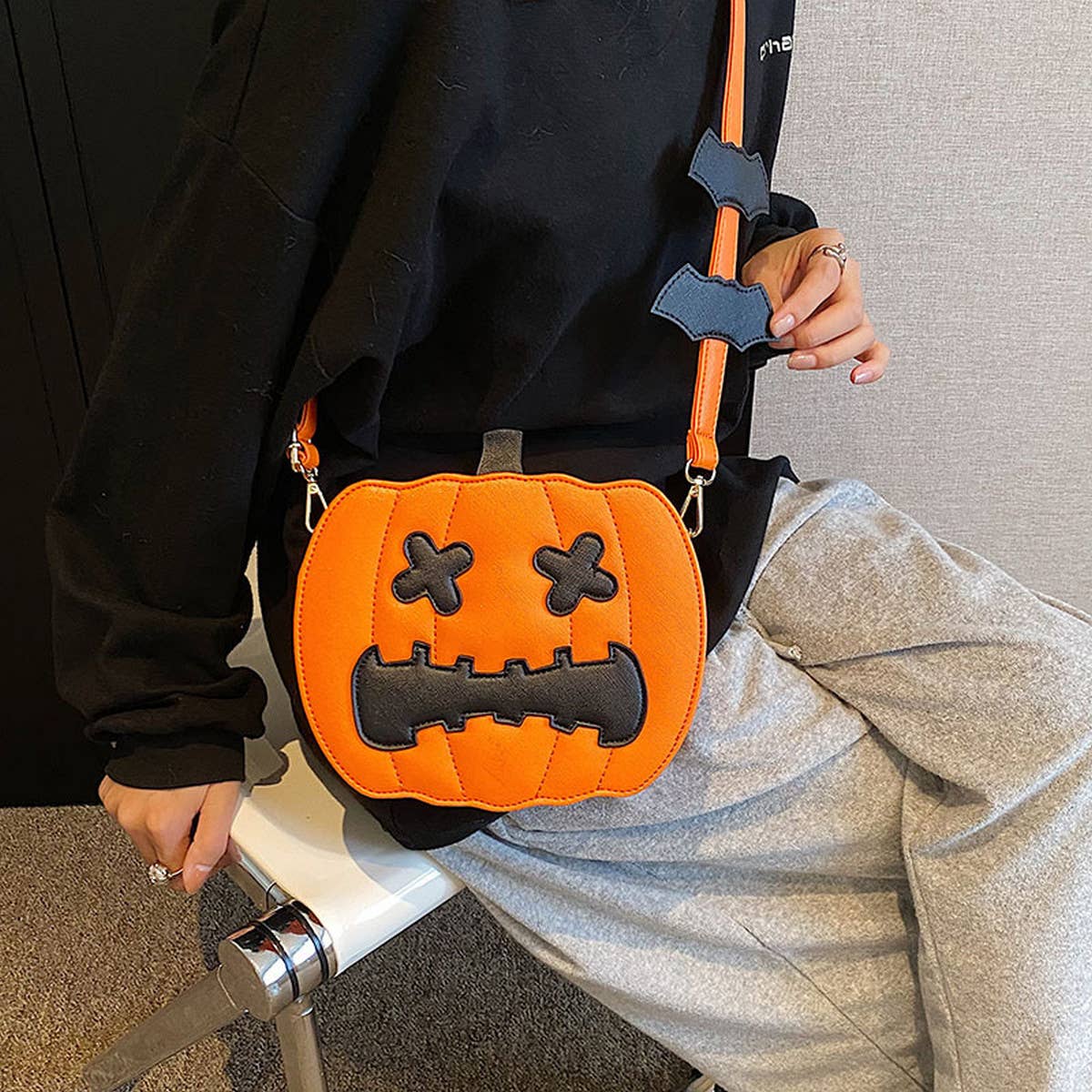 HALLOWEEN PUMPKIN BAG SHOULDER CROSSBODY BAG_CWAB0997