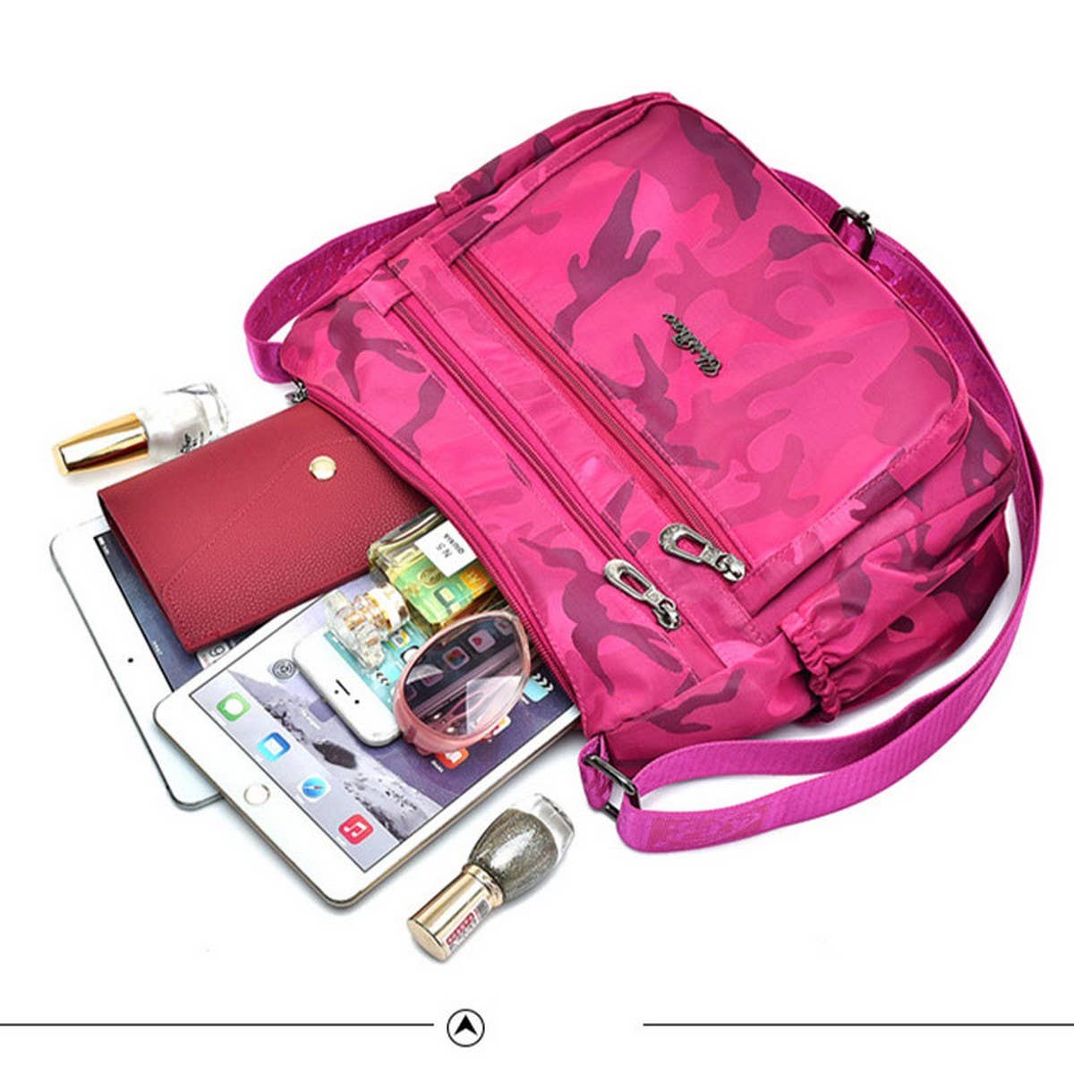 SIMPLE WATERPROOF NYLON CROSSBODY SHOULDER BAG_CWASC1733