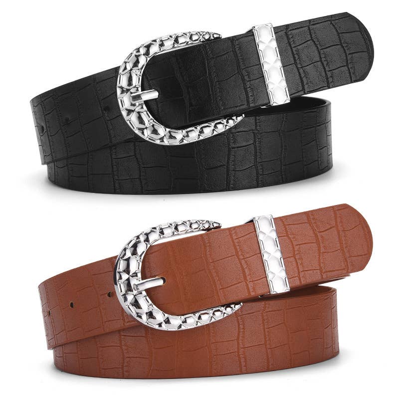 Oval buckle fashionable version trendy belt