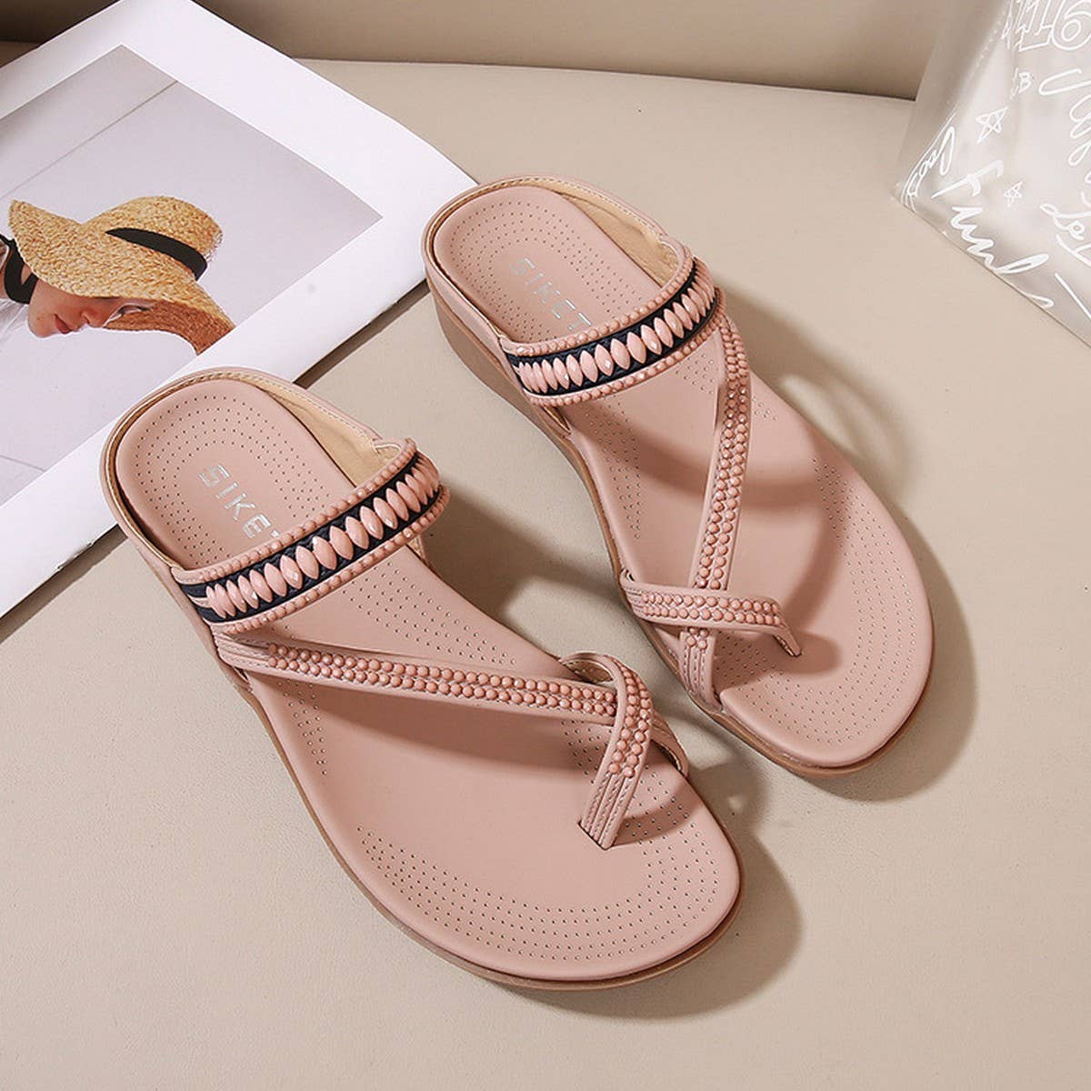 CROSS STRAP COMFORTABLE CASUAL SANDALS SLIPPERS