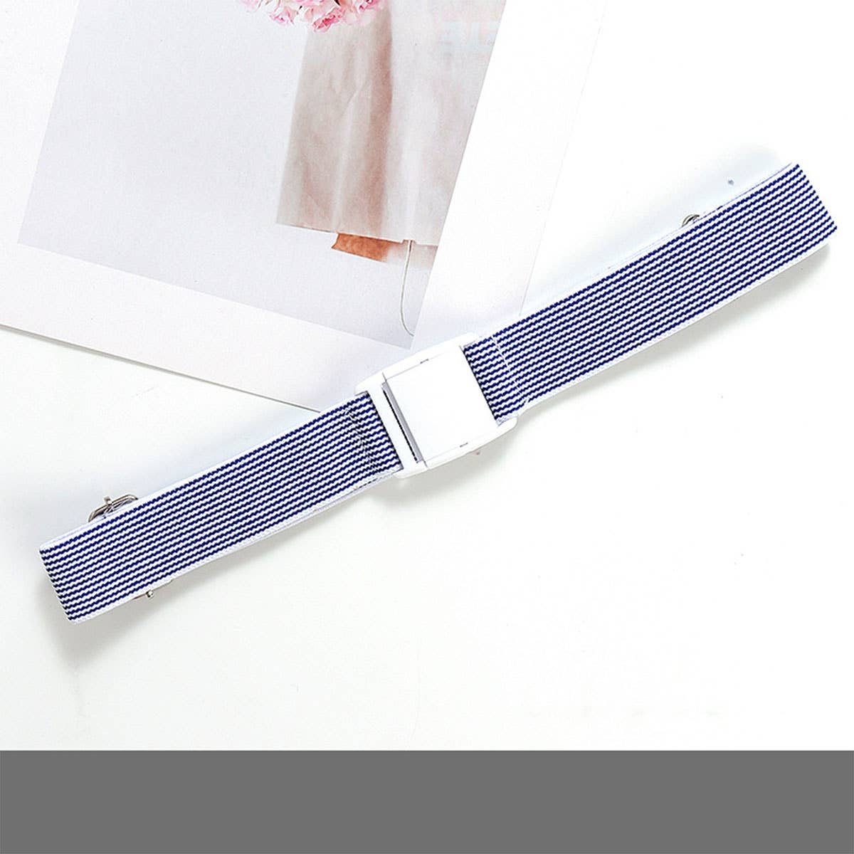 VERSATILE BRAIDED BELT BUCKLE ELASTIC BELT_CWABE0683