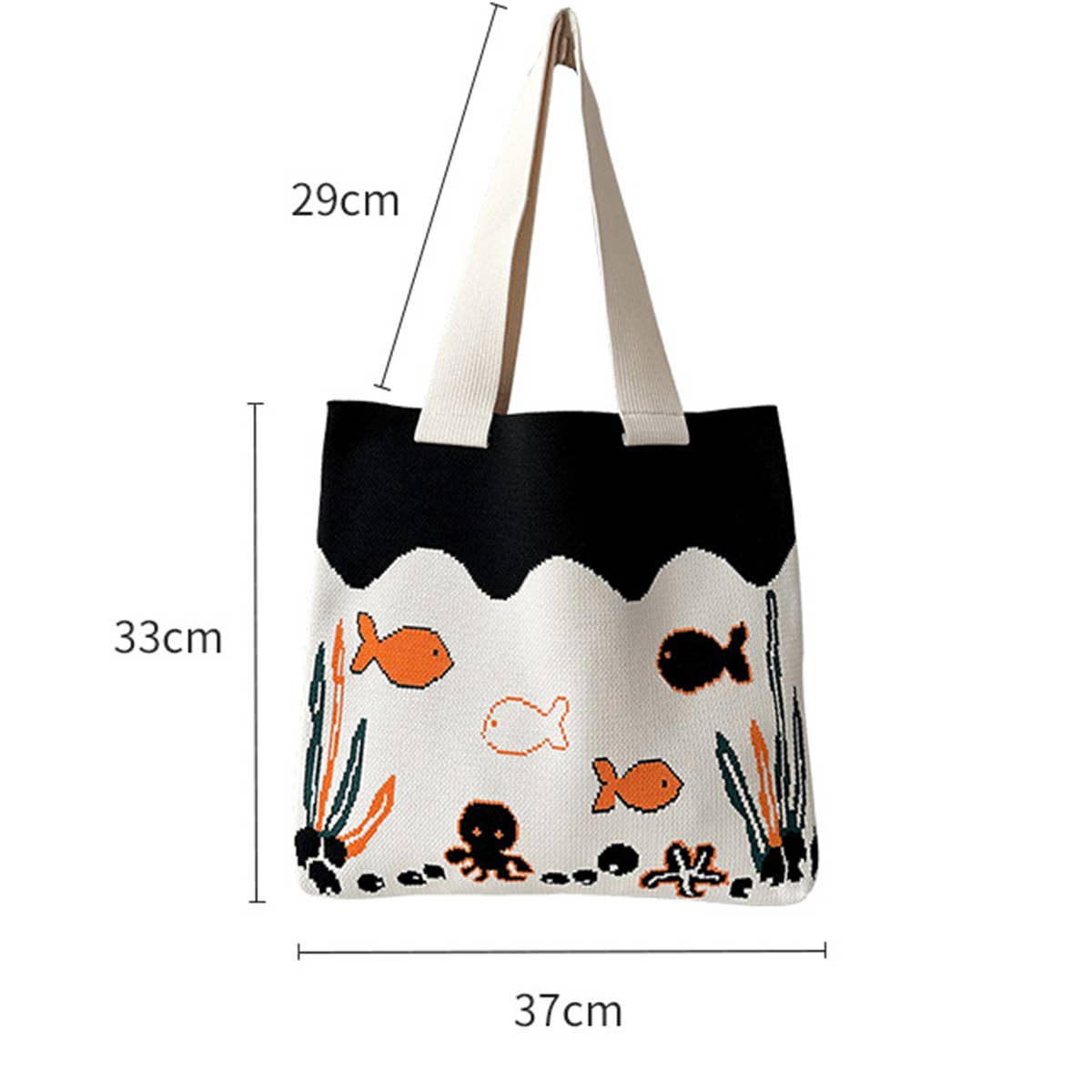 OCEAN OCTOPUS CARTOON CUTE HANDBAG_CWAB3229