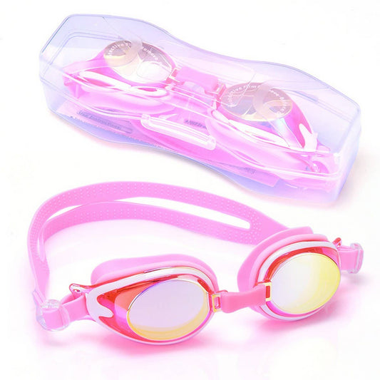 Kids Swim Goggles, HD Anti-Fog Waterproof Silicone