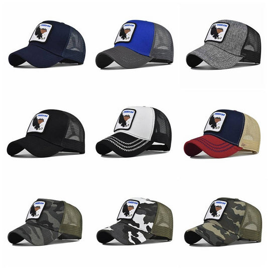 SUMMER NEW ANIMAL EMBROIDERED MESH TRUCKER HAT_CWAH1361