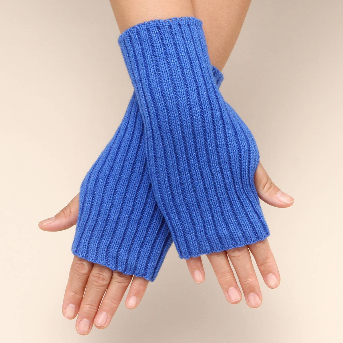 SIMPLE KNITTED WARM FINGERLESS GLOVES_CWAG0086