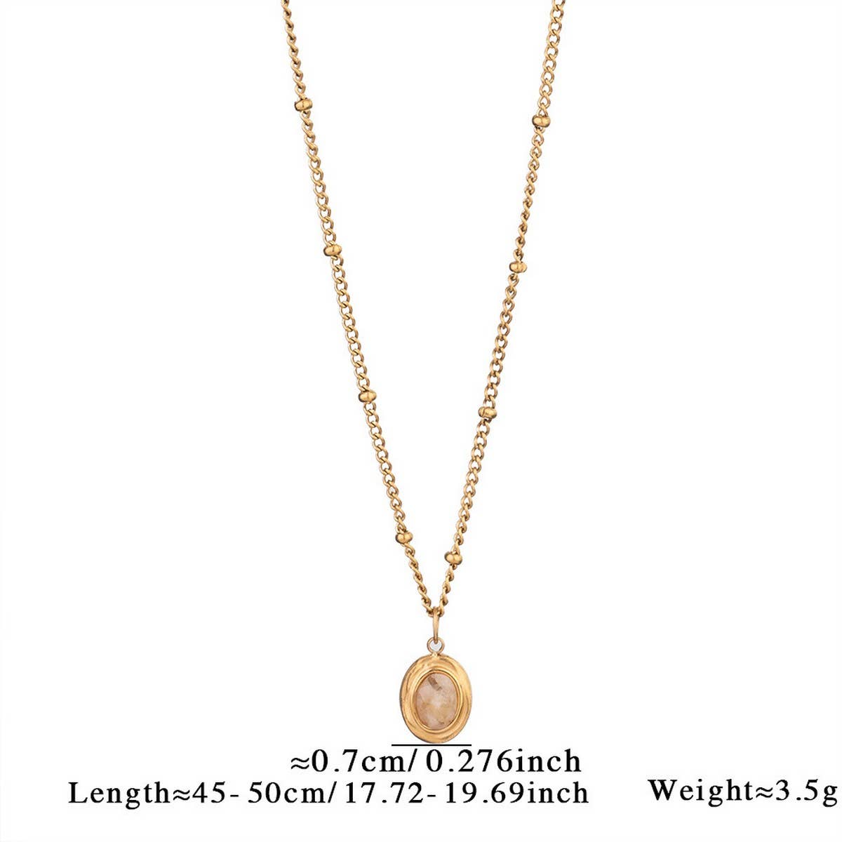 Minimalist Heart Necklace with Blue Tiger's Eye