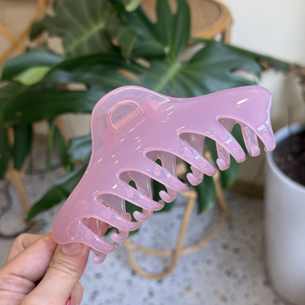 CWAHA4584_NEW SIMPLE BUTTERFLY BUCKLE KEEL HAIRPIN