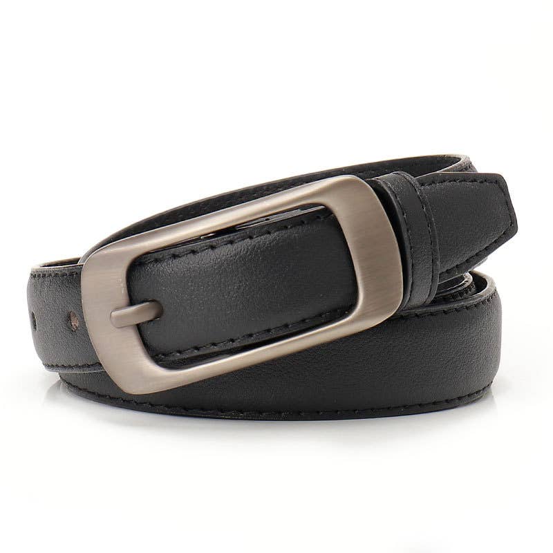 Simple casual versatile pin buckle women's belt