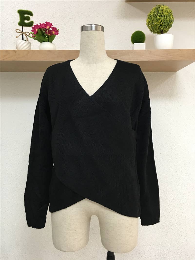 WOMEN'S OL COMMUTER CROSS KNIT SWEATER