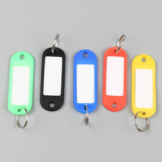 200-PACK BENDABLE COLORFUL PLASTIC KEY TAG CHARMS_CWMM2080