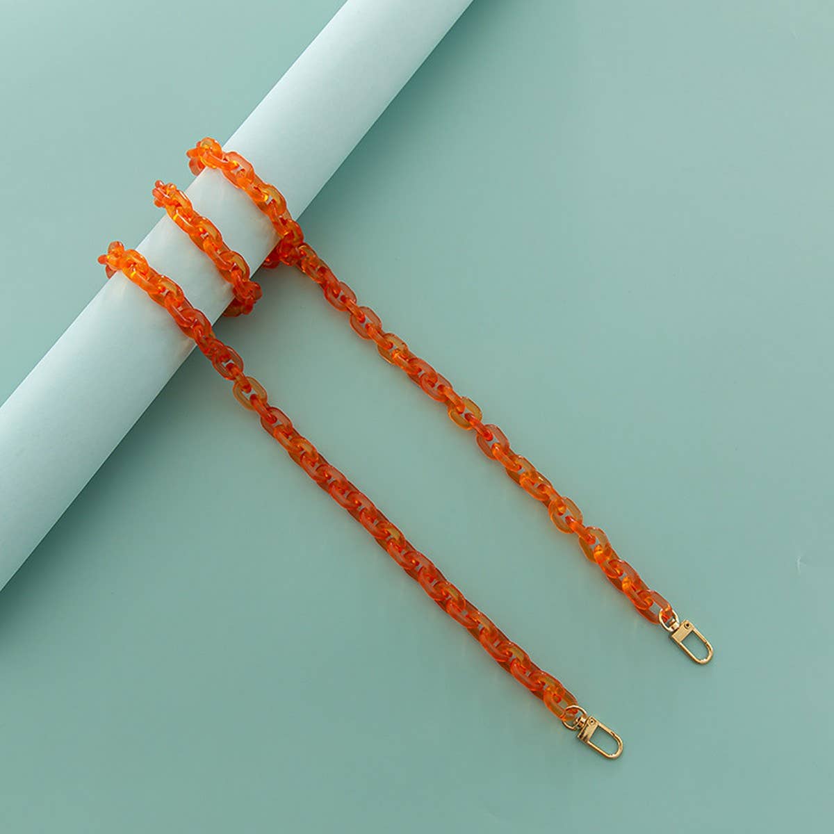 47.24" Jelly Crystal Clear Chain Bags Strap_CWMM5069