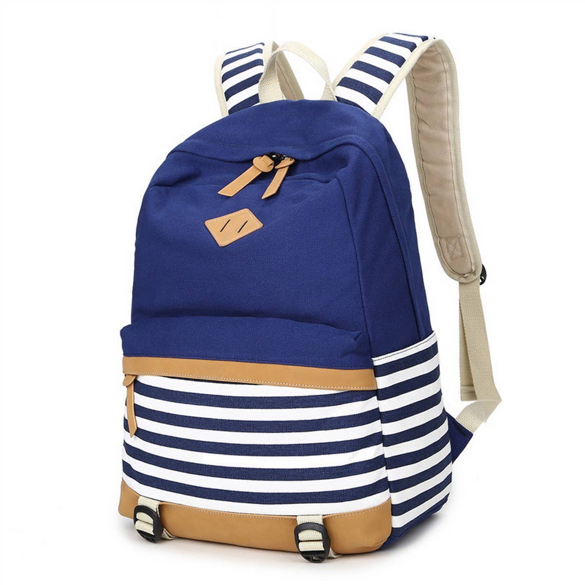 Backpacks for School ??Striped Canvas Laptop Bag_CWAB5510