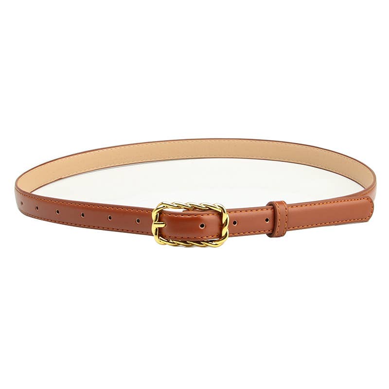 Casual and versatile alloy pin buckle belt