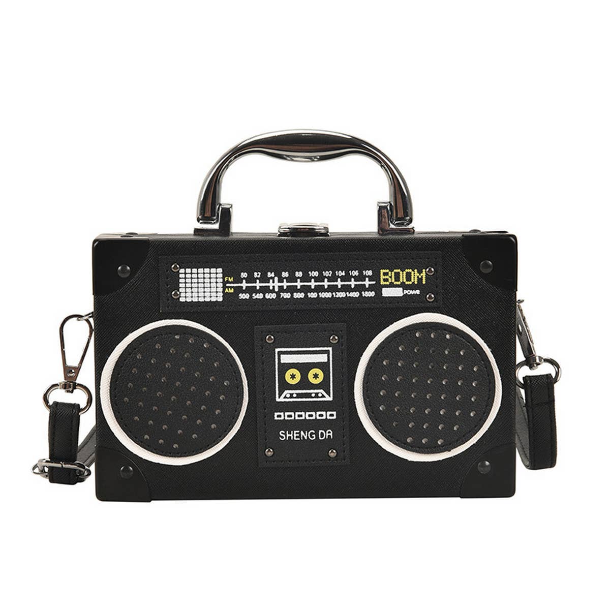 RETRO RADIO BOX-SHAPED MESSENGER BAG_CWAB0985