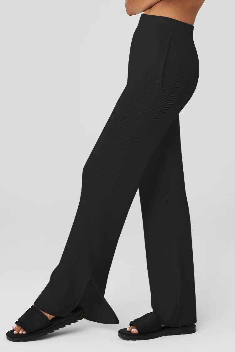 SOLID COLOR LONG LOOSE YOGA PANTS