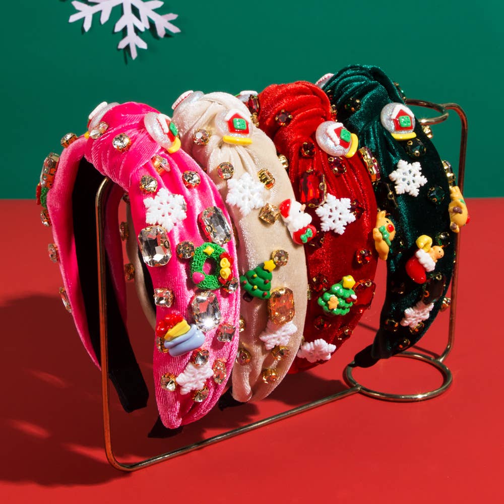 CHRISTMAS HEADBAND HIGH QUALITY FLANNELETTE
