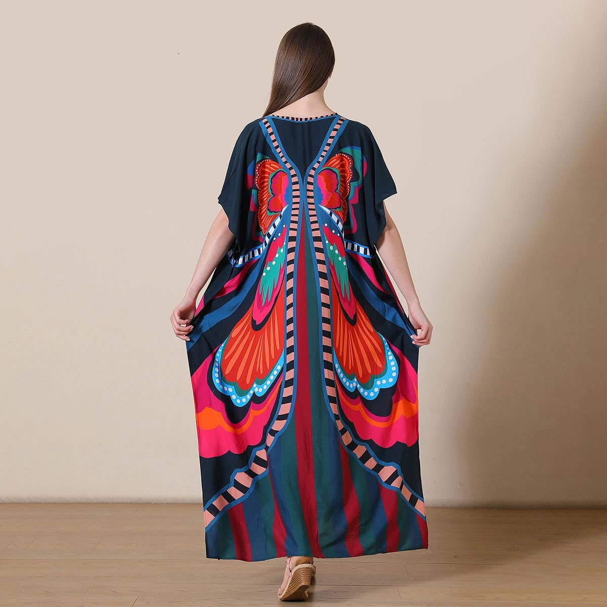 Loose Fit Cotton Bikini Beach Dress Cover-Up