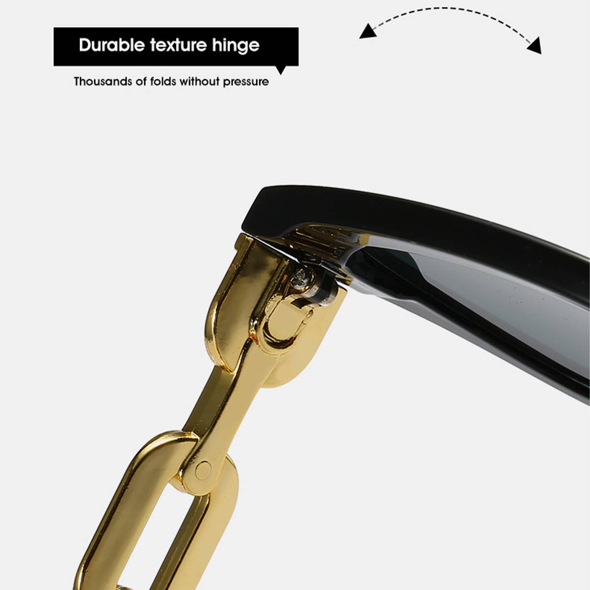 CAT-EYE CHAIN FASHION METAL SUNGLASSES WOMEN_CWASG0279