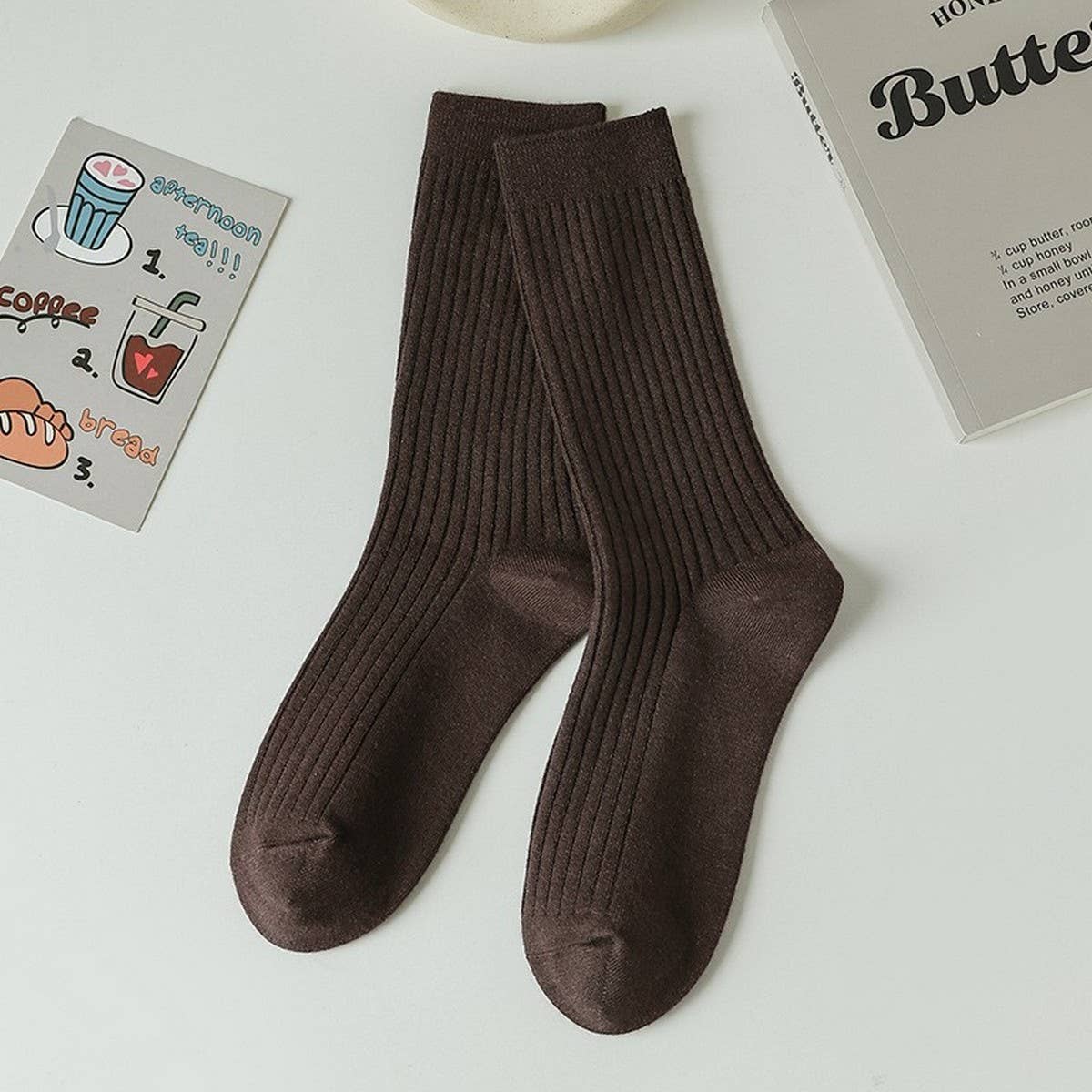 2024 NEW SOLID COLOR SIMPLE MIDDLE TUBE SOCKS_CWMS1061