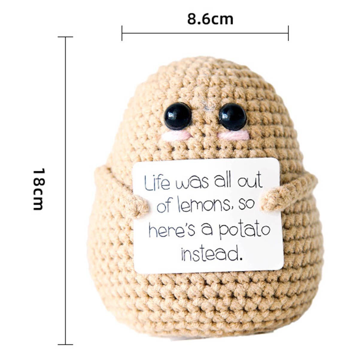 CWMM9274_FUNNY POTATO EXPRESSION PACK CROCHETED BUCKLE