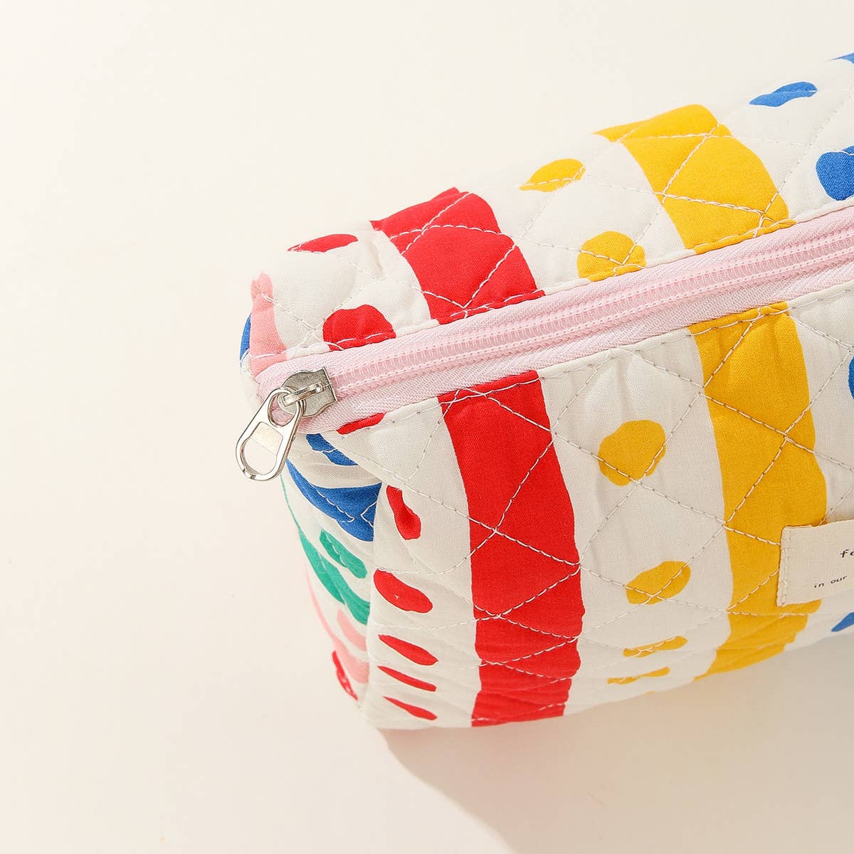 CASUAL STRIPED MEDIUM PORTABLE COSMETIC BAG_CWAB1037