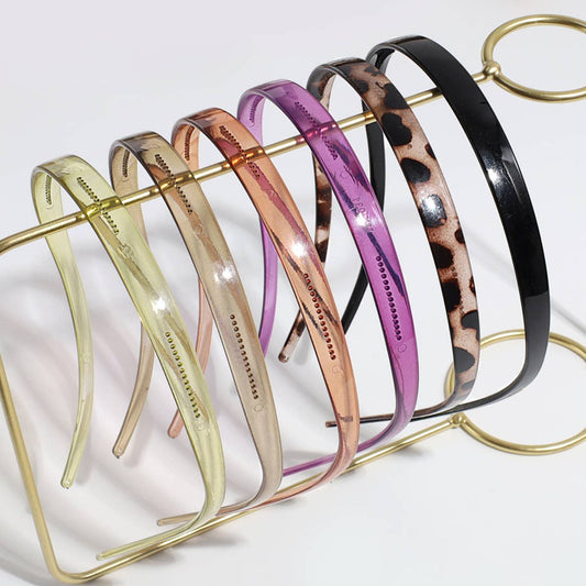 SIMPLE CASUAL JELLY COLOR HEADBAND WITH TEETH_CWAHA2262