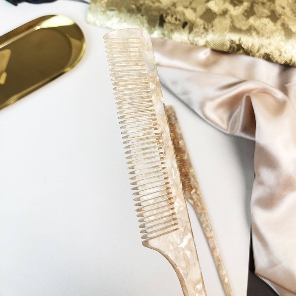 Acetate Anti-Static Tail Comb for Hair & Bangs_CWMM6438