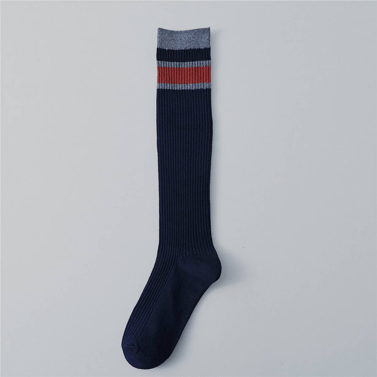 2024 NEW COLOR CONTRAST STRIPED MID-CALF SOCKS_CWMS0649