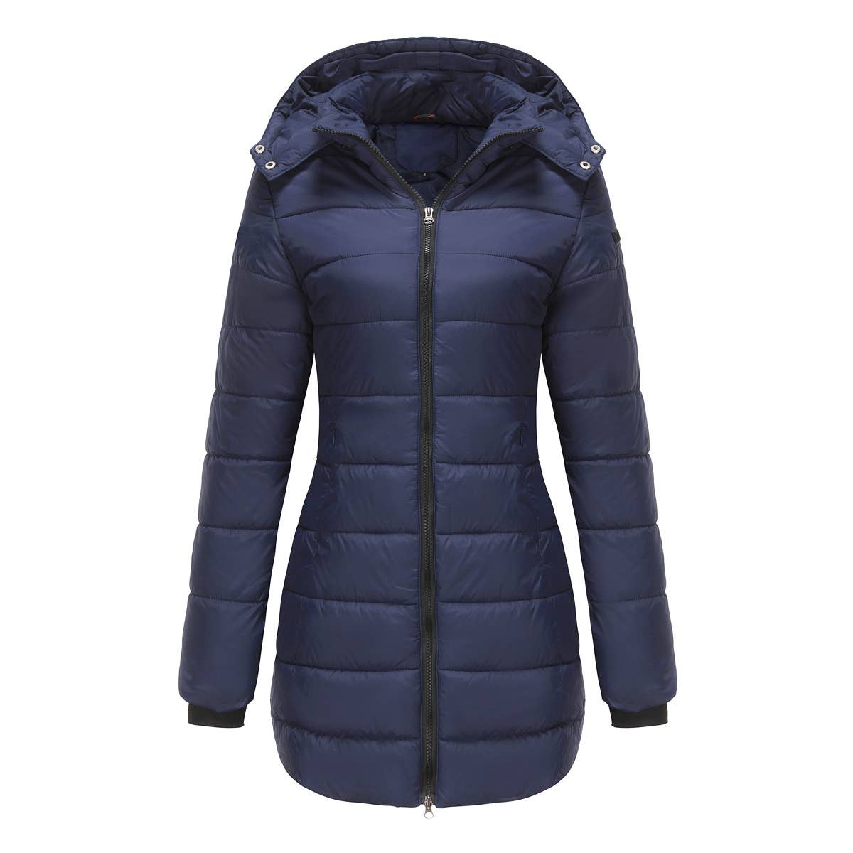 Waterproof cotton-padded jacket with removable cap
