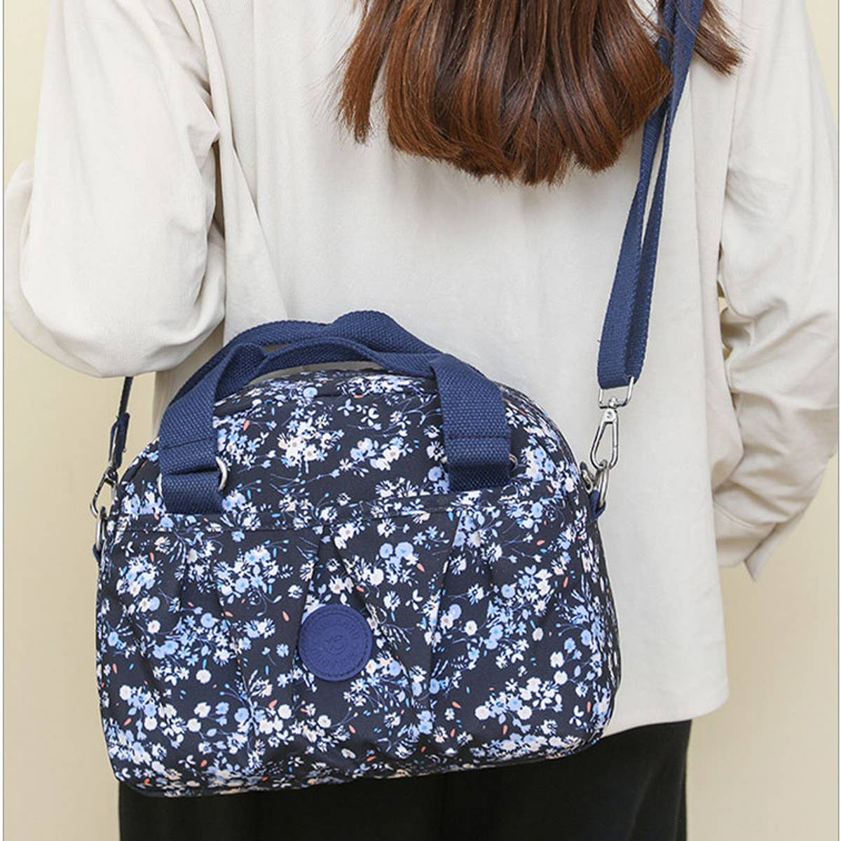 CASUAL PRINTED NYLON CROSSBODY SHOULDER BAG_CWASC1745