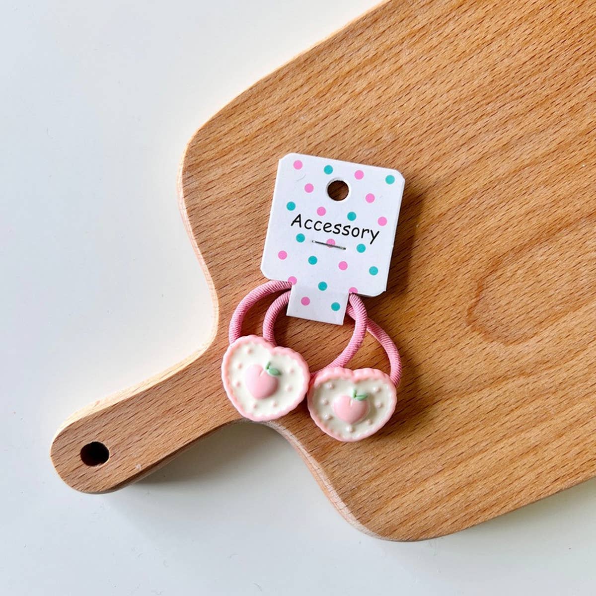 GEOMETRIC PINEAPPLE STRAWBERRY HAIR TIE