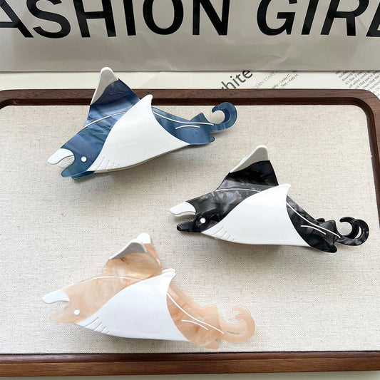 Stingray Acetate Hair Claw Clip for Women_CWAHA5786