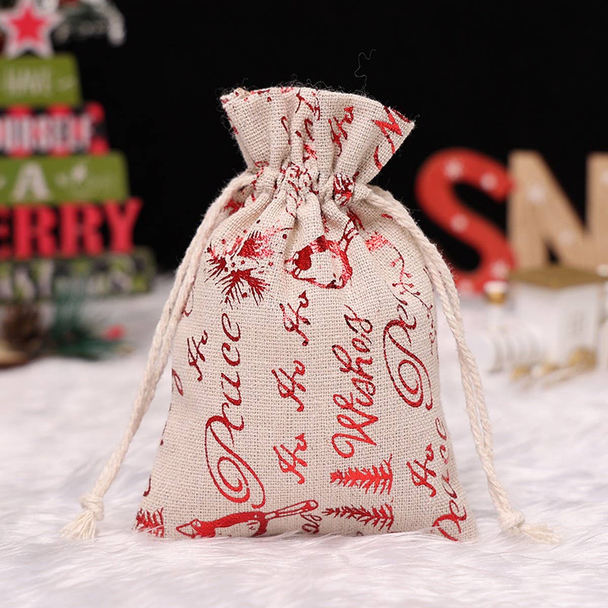 CWMM9410_CHRISTMAS CANDY DRAWSTRING GIFT BAG