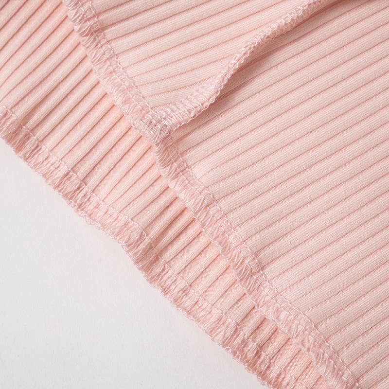 SOLID COLOR SQUARE COLLAR CASUAL ALL-OVER TOP