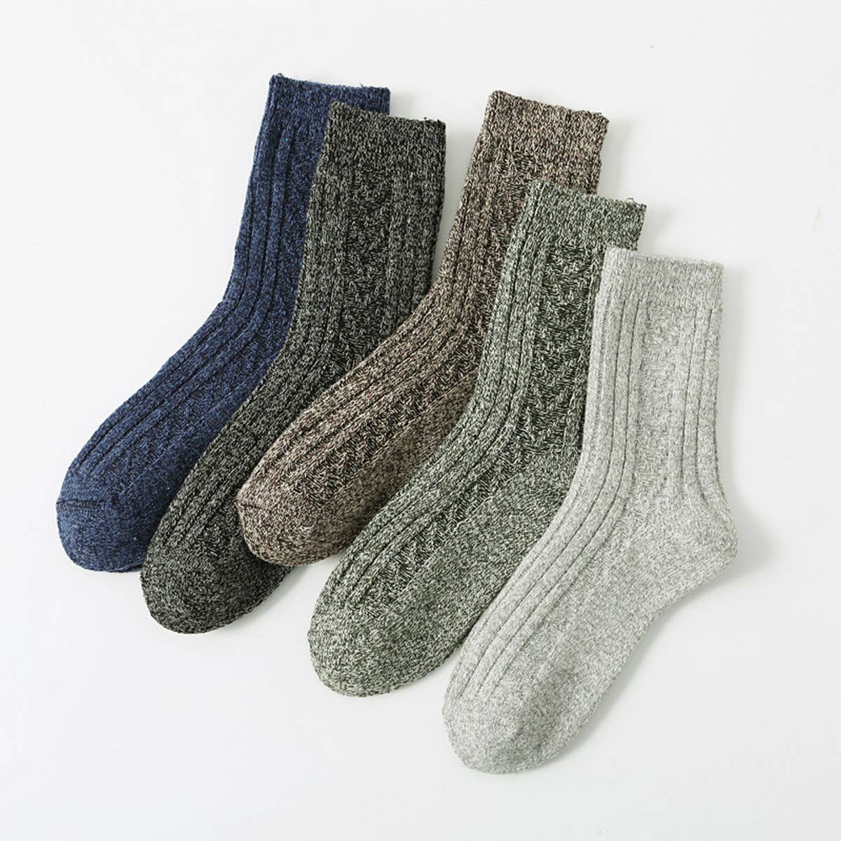 5 PAIRS PER PACK DOUBLE NEEDLE THICKENED SOCKS_CWMS0690
