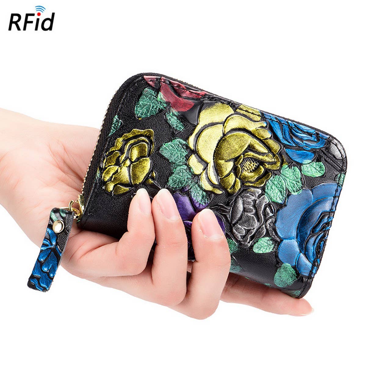 FASHION GENUINE LEATHER NFC MINI MULTI-CARD HOLDER_CWAB3876