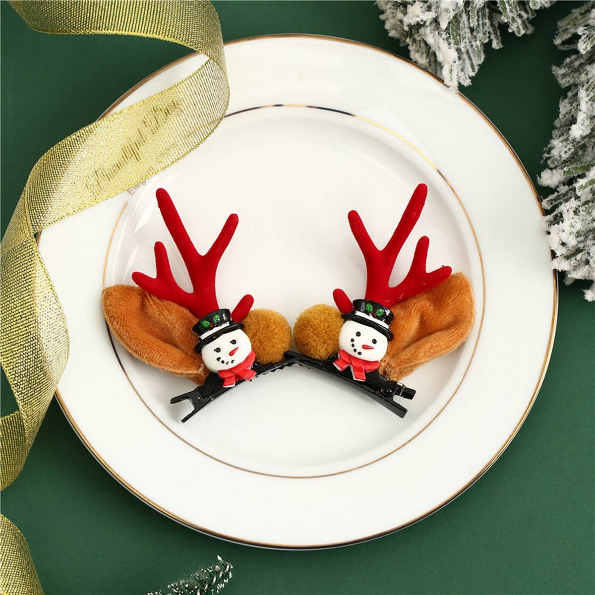 CHRISTMAS CUTE ELK ANTLERS CHILDREN'S HAIRPIN