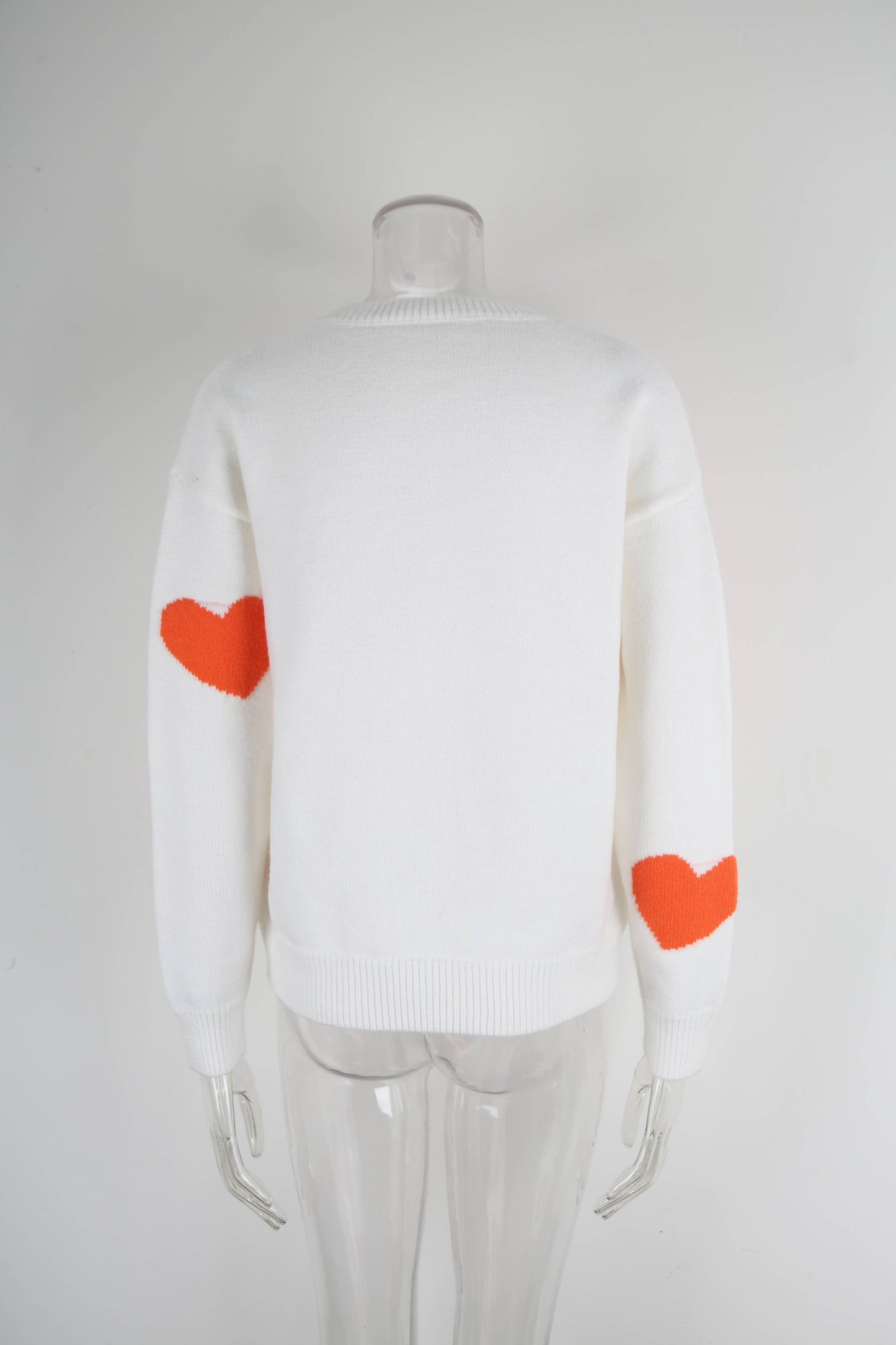 Valentine's Day jacquard round-neck sweater
