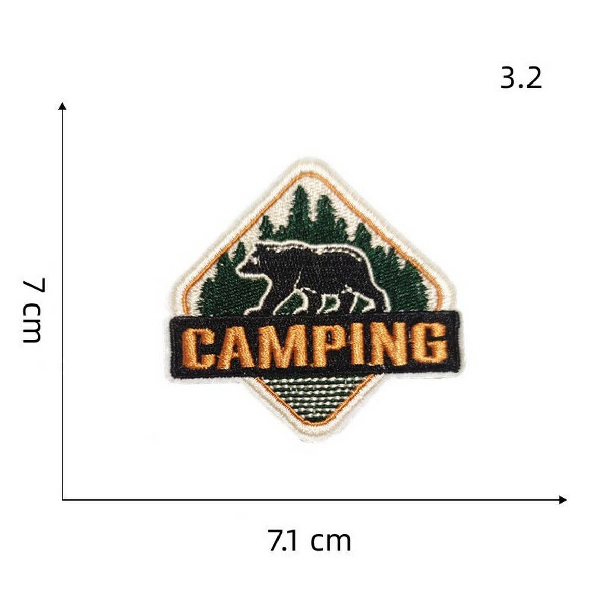 NEW OUTDOOR COLORFUL BEAR EMBROIDERED PATCH