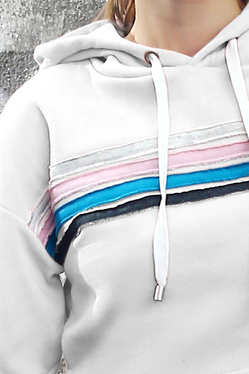 CWOHOL426_Lightweight Pullover Hoodie Cropped Sweatshirt