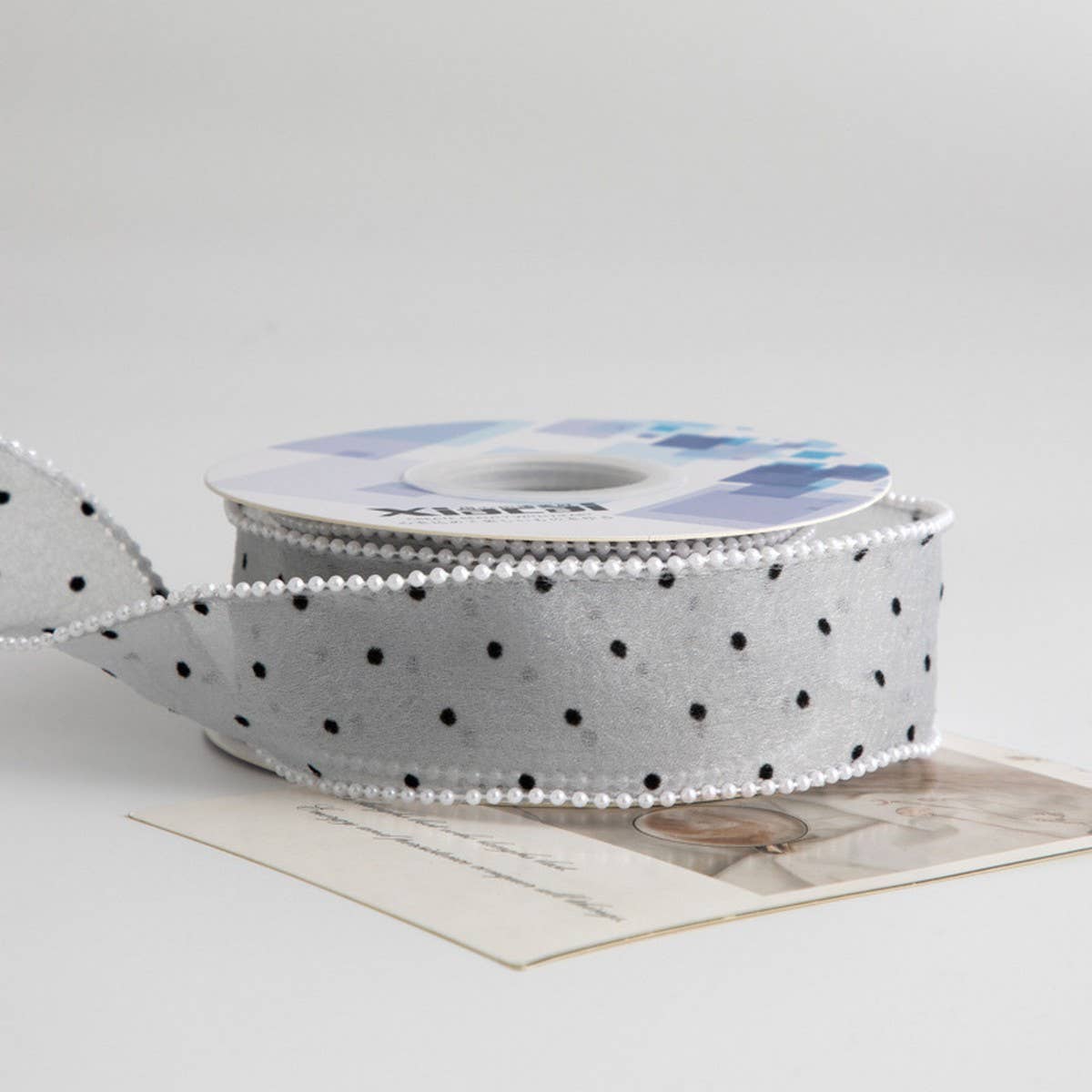 PEARL EDGE SMALL POLKA DOT RIBBON DIY RIBBON_CWMM5768