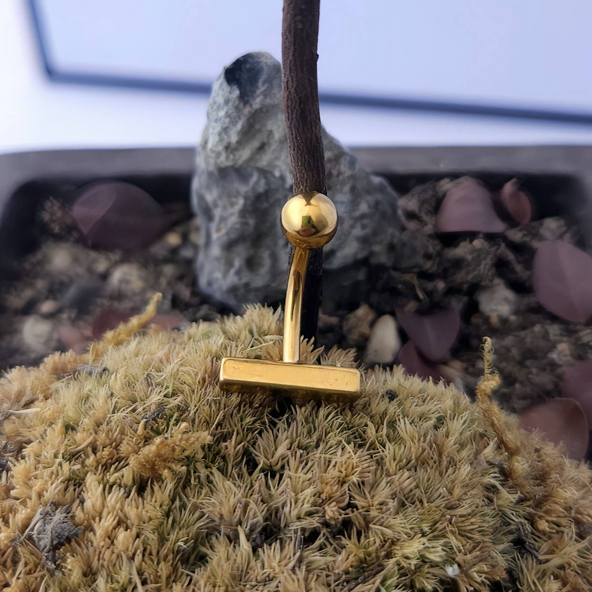 Gold Stainless Steel Belly Ring Navel Piercing