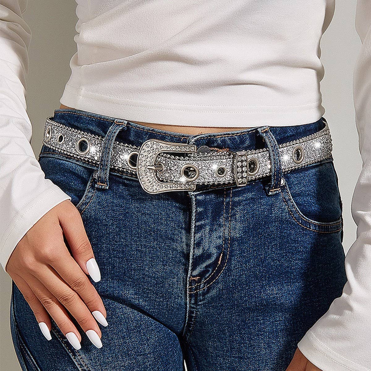 CWABE0559_FASHION PERSONALITY SEQUIN BELT